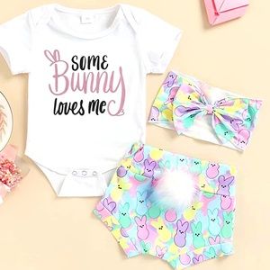 Adorable 3 Piece Easter Outfit for Baby Girl